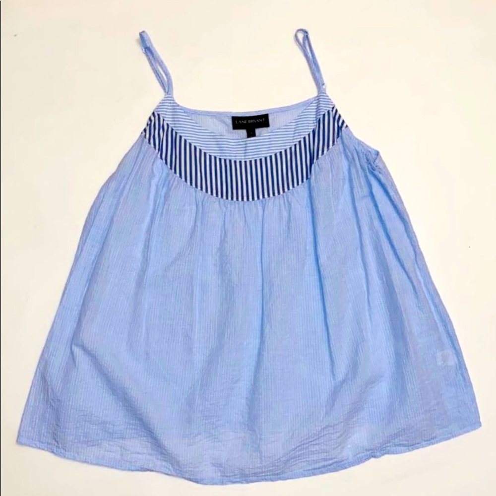 Plus size Blue Strip Cami
